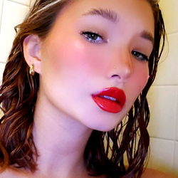 Luvsickgirly in a Rustic Bathroom