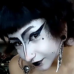 Artistic Makeup and Alternative Fashion in a Creative Individual