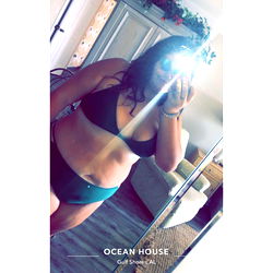 Beach-Ready Baddie in Stylish Swimsuit 🧿