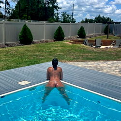 A Nude OnlyFans Model Swimming