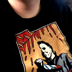 Rat-themed T-Shirt Model Photograph