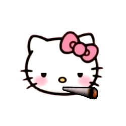 Ashxx Hello Kitty Sticker on Instagram