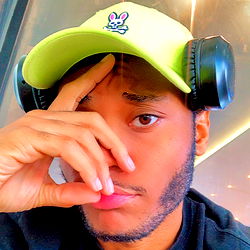 Male Hip Hop Artist's Exasperated Expression