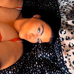 Ara-jae in a playful pose for her OnlyFans