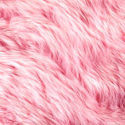 Soft Pink Textured Shaggy Fur