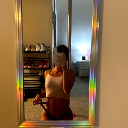 Onlyfans Model Destiny in Mirror, Showcasing Fitness Achievements