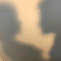 Silhouette of a Silent Conversation