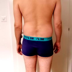 OnlyFans Model Guillaume Bronod Standing in Underwear, Shirtless