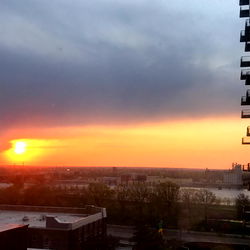 Sunset Skyline View from High Floor