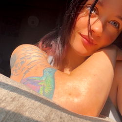 Ashley - Outdoor Portrait with Tattoos and Sunlight