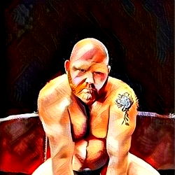 Androscoped - Posed and Intense, Showing Off His Muscle