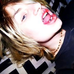 Awkward Expression of Model Adam Aranda