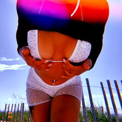 CharleeRei on the Beach in a Bikini