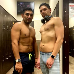 Fitness Friends Posing in the Gym