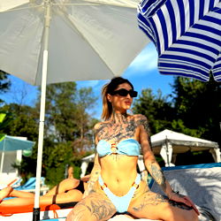 Anna Bella at the Pool