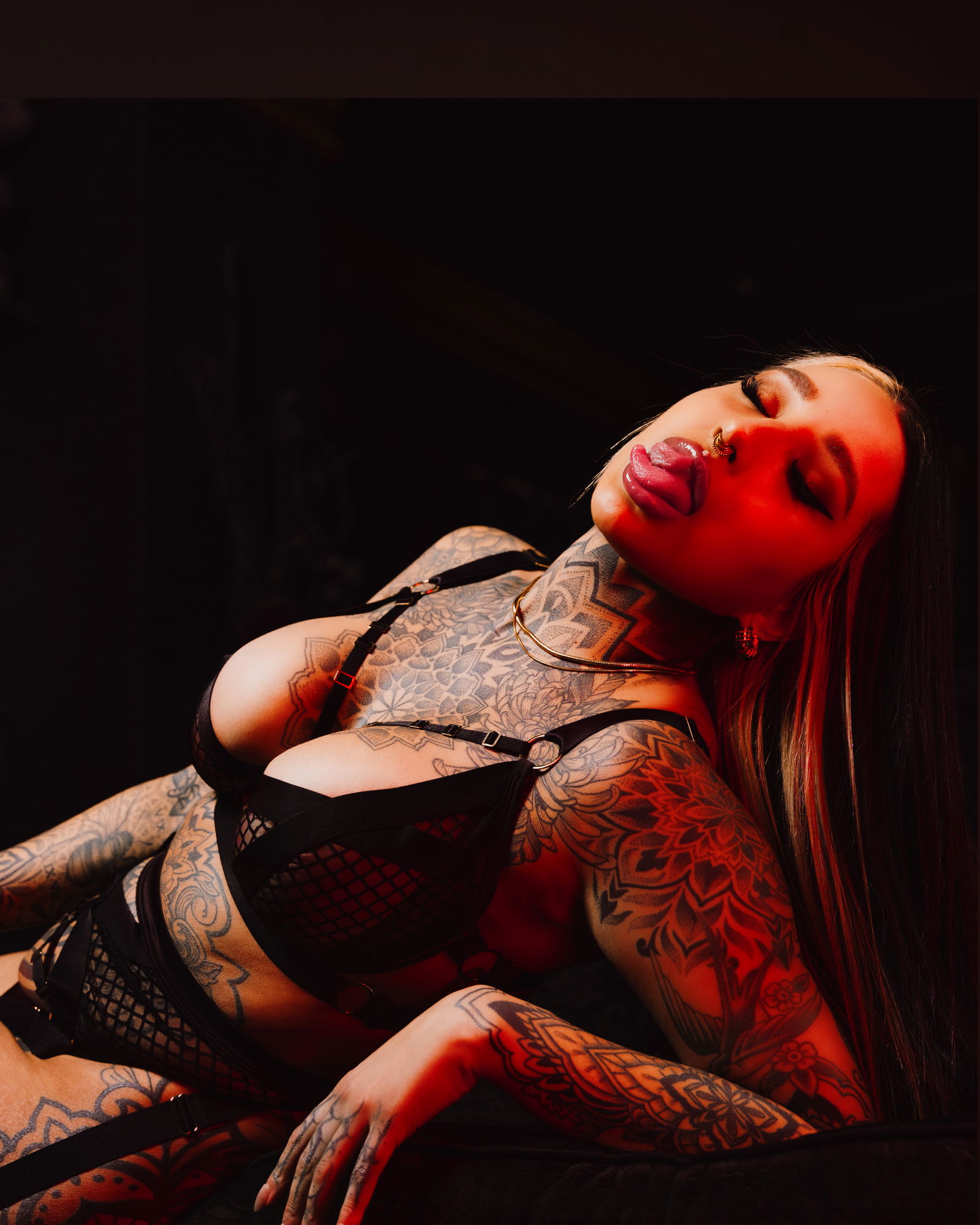 Split Tongue Bri 🐍😈 photo