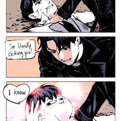 Manga Page with Vampire