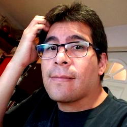 Man with Glasses Pondering