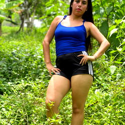 Fitness Model Posing for a Photo