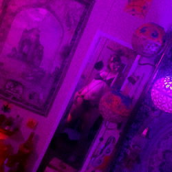 Vividly Lit Room with Pop Culture Decor