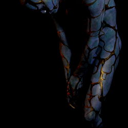 Artistic and Intense Black and White Photography of a Humanoid Figure