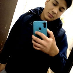 Agustin Espinosa, Argentine Male Model with Phone