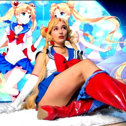 Sailor Moon Poster with Model