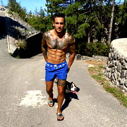Fitness Model Mister Cruell on a Hike in Croatia