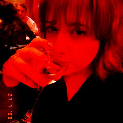 A woman savoring a wine moment