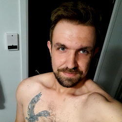 A Young Man's Chest Tattoo