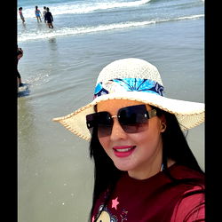 Dani Osorio at the Beach