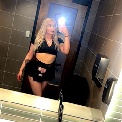 Modern Bathroom with Woman