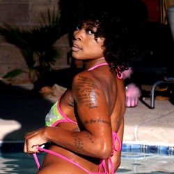 Officiallyjaeee in a poolside setting