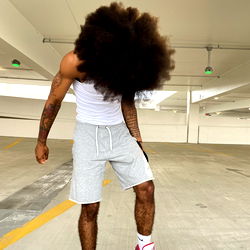 Stylish Streetwear Model in Parking Garage