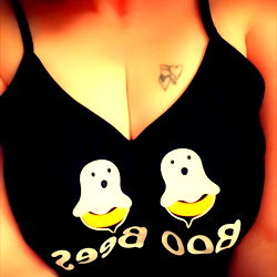 Stylish Model Posing in OnlyFans T-shirt