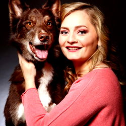 Amanda with Her Dog