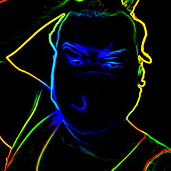 Vibrant Neon Portrait of Arvond05