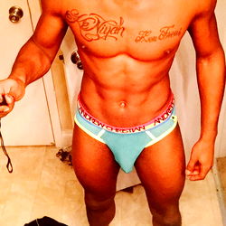 Fitness Enthusiast Showcasing His Body