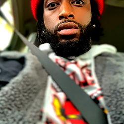 Urban Model in Car, Red Cap, Black Gaze