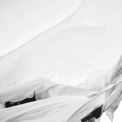 Aria Brooks in a White Shirt and Jeans