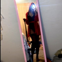 A reflection in a mirror with OnlyFans model Baby☁️