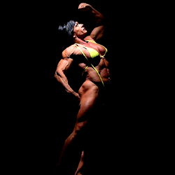 Muscular Female Bodybuilder Pose