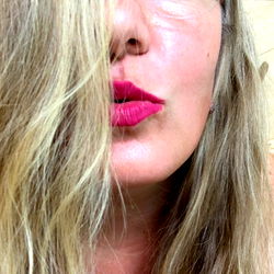 June, the Florida model with a passionate kiss