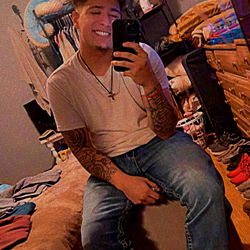 A candid moment with OnlyFans model Luis captured on his iPhone