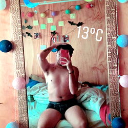 Person Taking Selfie with Mirror