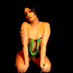 Model in Seductive Pose