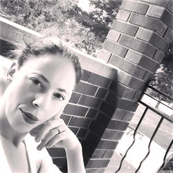 Woman Relaxing on Patio