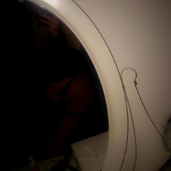 Vintage Oval Mirror with Curved Frame