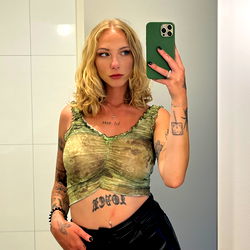 Model M from Australia, in a unique setting with a strong fashion vibe.