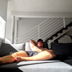 An OnlyFans Model on a Couch